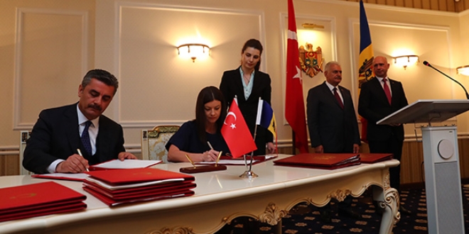 Trkiye ile Moldova arasnda anlamalar imzaland