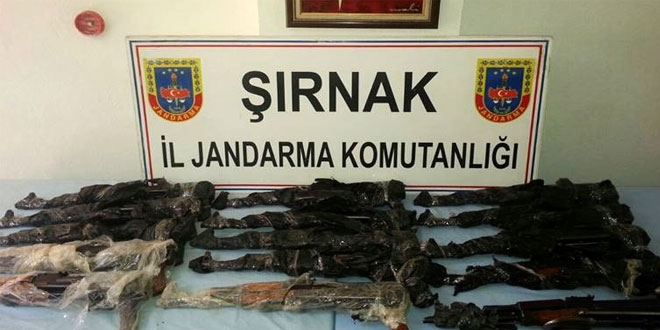 Şırnak'ta terör örgütüne ait mühimmat ele geçirildi