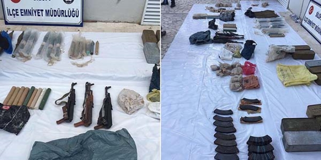 Şırnak'ta PKK'ya ait silah ve mühimmat ele geçirildi