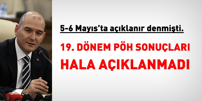 5 Mayıs'ta açıklanır denmişti. 19. dönem PÖH hala açıklanmadı