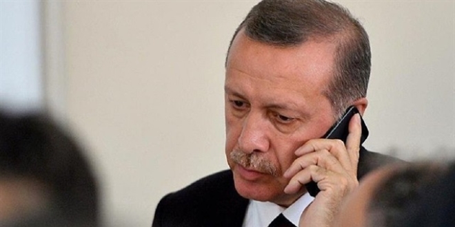Cumhurbakan Erdoan, May ile telefonda grt