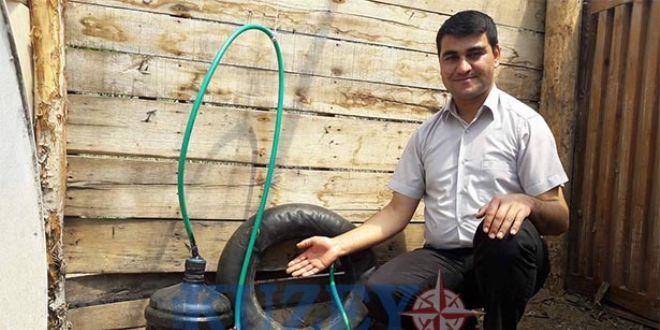 Genç mucit imam, 20 liraya biyogaz üretti