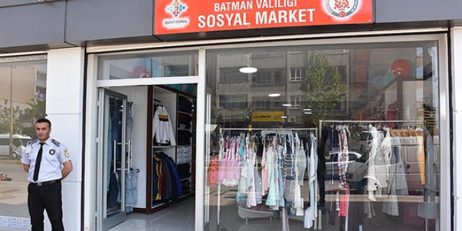 Batman'da 'sosyal market' açıldı