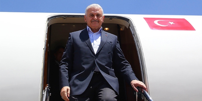 Ba�bakan Y�ld�r�m �ngiltere'ye geldi