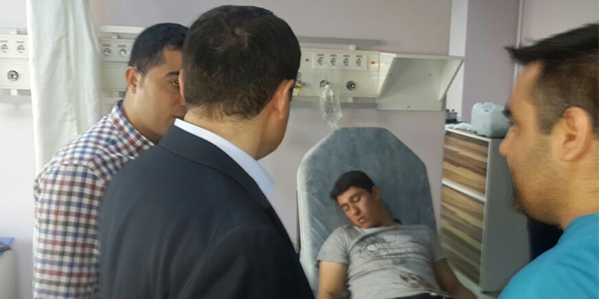 Ağrı Valisi Işın, yaralı askerleri ziyaret etti