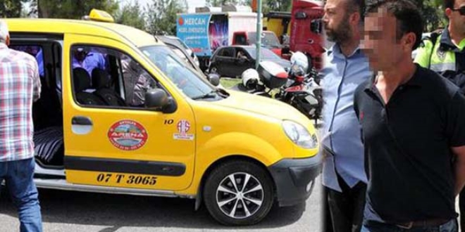 Anneler gününde takside dehşet saçtı