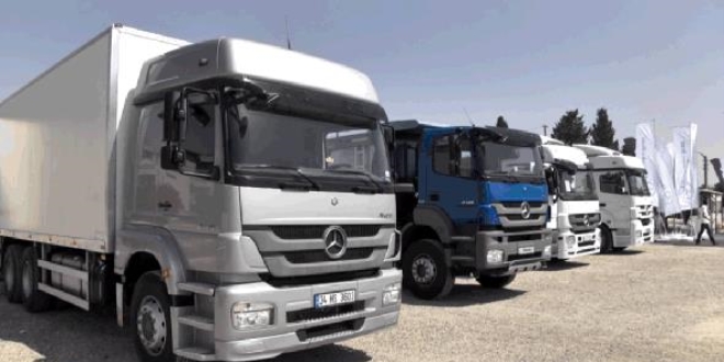 Mercedes kamyonlarn testlerinde tek merkez 'Aksaray'