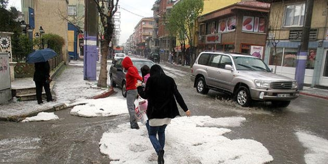Doğu Anadolu'da dolu etkili oldu