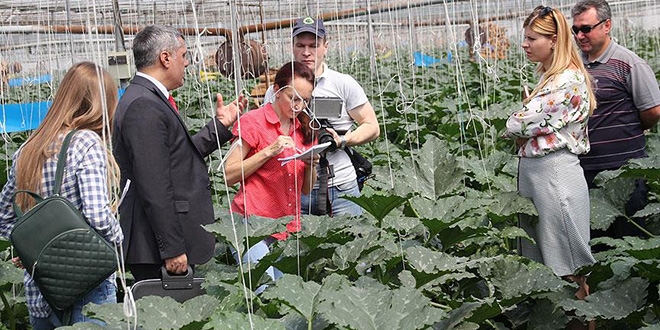 Rus tarım heyeti Antalya'da incelemelerde bulundu