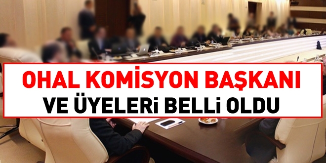 OHAL Komisyonu Başkan ve üyeleri belli oldu