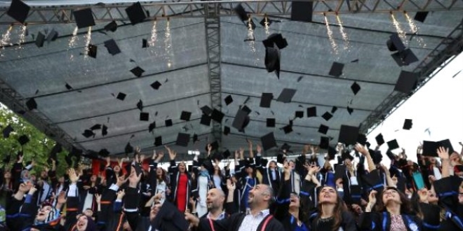 MSKÜ'de 7 bin öğrenci törenle diplomalarını aldı