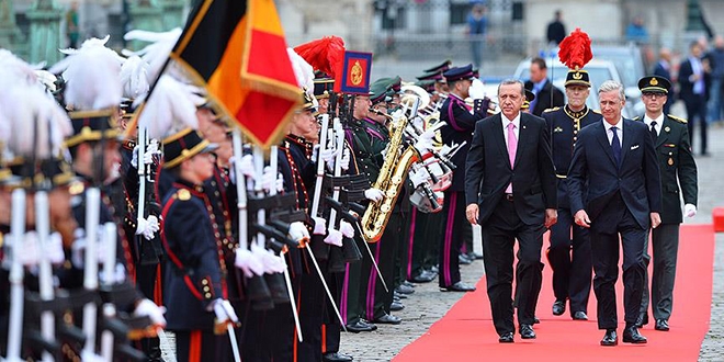 Cumhurbaşkanı Erdoğan Belçika'ya geldi