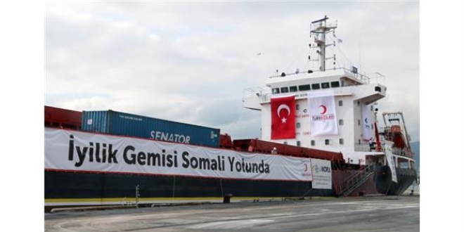 Kzlay Bakan Knk: 12 iyilik gemisi somali yolunda