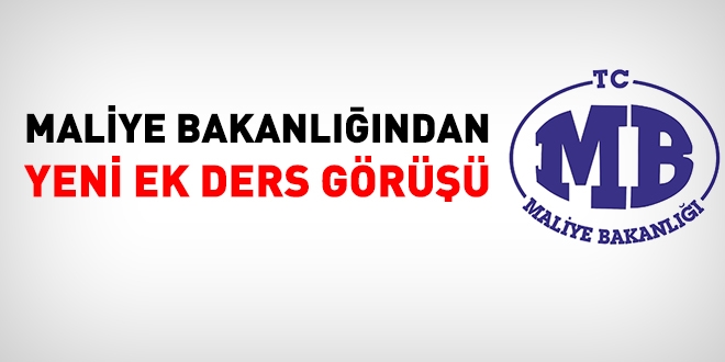 Maliye'den yeni ek ders görüşü