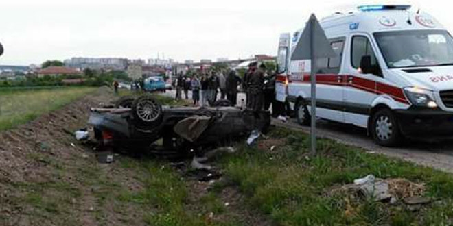 Ankara'da otomobil takla attı: 4 ölü