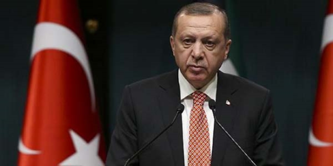 Erdo�an'dan �ehit ailelerine ba�sa�l��� telgraf�