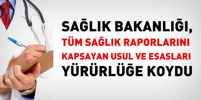 Sağlık Raporlarına İlişkin Usul ve Esaslar