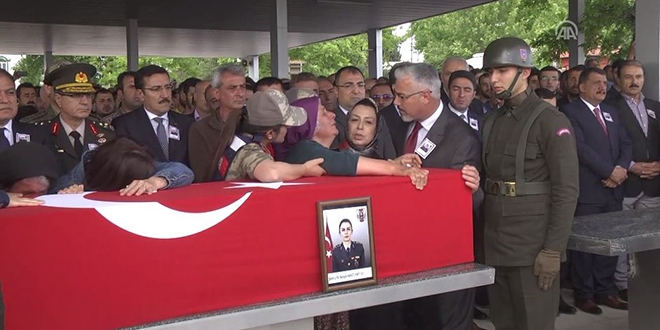 Şehit Yarbay Songül Yakut, Malatya'da toprağa verildi