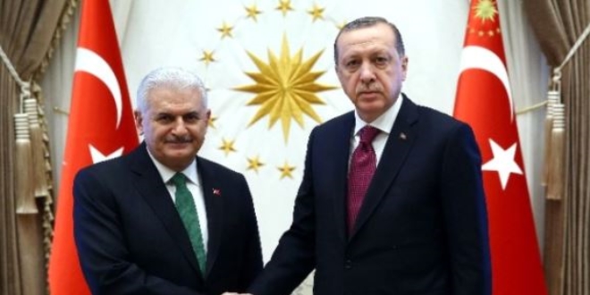 Cumhurbaşkanı Erdoğan, Başbakan Yıldırım'ı kabul etti