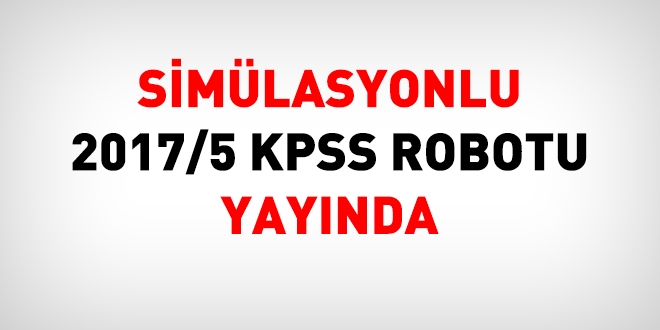 2017/5 simülasyonlu KPSS Robotu yayında