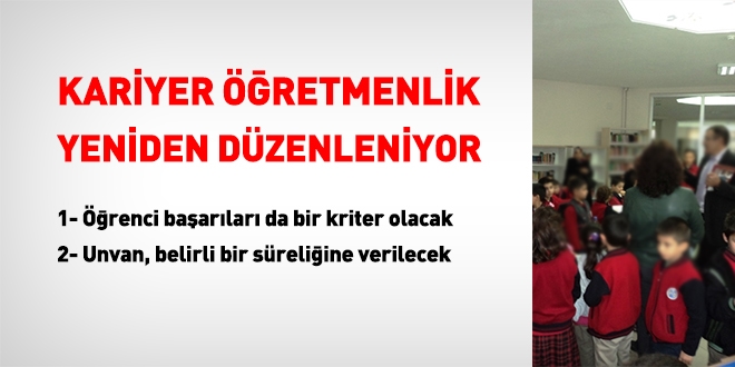 Kariyer öğretmenlik yeniden düzenleniyor