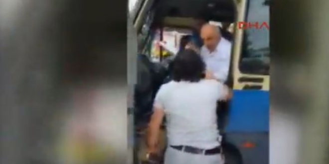 Ankara'da sivil polislerle dolmuşçular arasında kavga