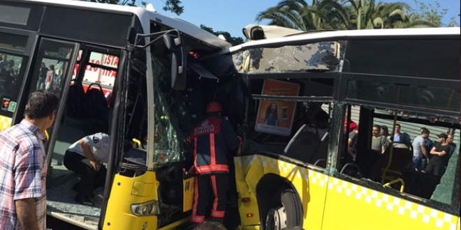 stanbul'da metrobs kazas: 32 kii yaraland