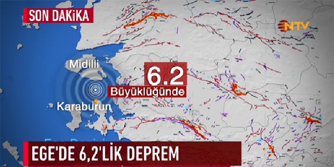 Ege merkezli 6,2 şiddetindeki deprem, İstanbul'da hissedildi