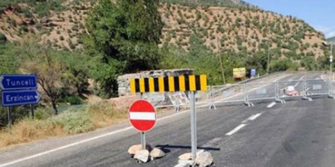 Tunceli-Erzincan karayolu kapatıldı