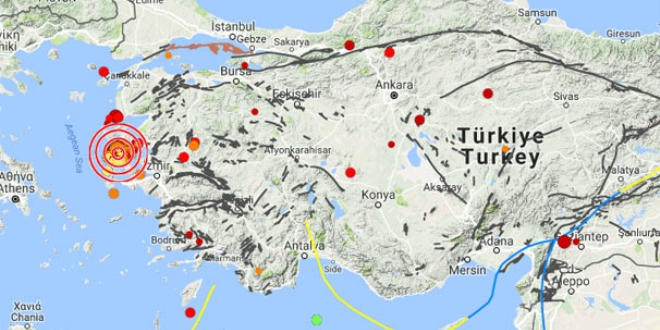 Ege Denizi'nde bir deprem daha meydana geldi