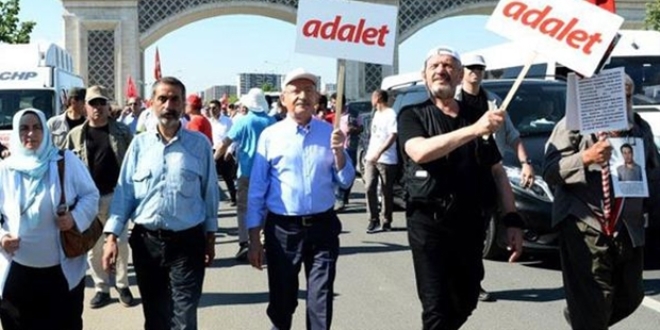 CHP'nin 'Adalet Yürüyüşü'nde 7'nci günü tamamlandı