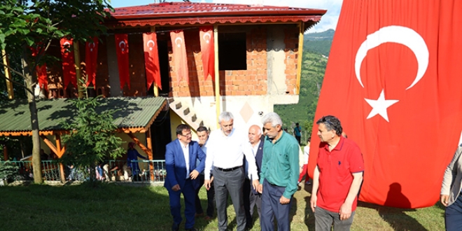 Şehidin yarım kalan evi tamamlanacak