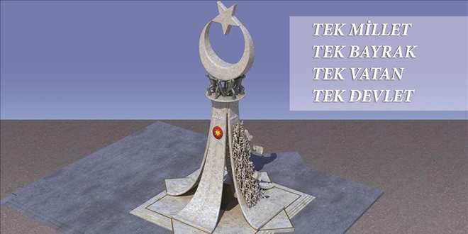 Ba�kentte '15 Temmuz �ehitler An�t�' tan�t�ld�