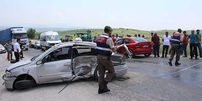 Samsun'da trafik kazası: 5'i ağır 8 yaralı