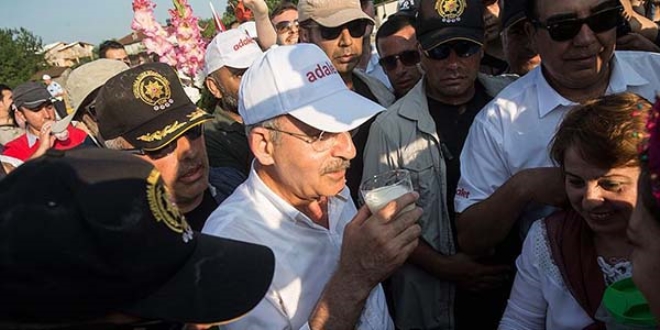 Kılıçdaroğlu, yürüyüşünün bugünkü bölümünü tamamladı