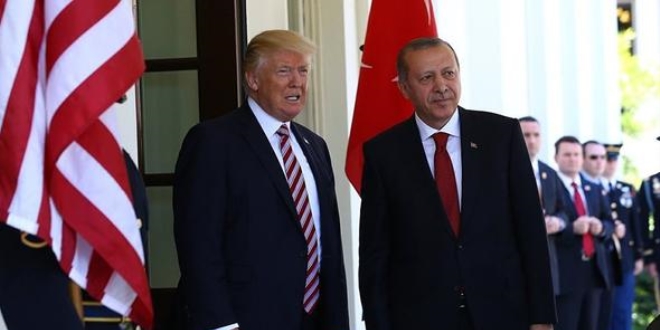 Cumhurbakan Erdoan, bugn Trump ile grecek