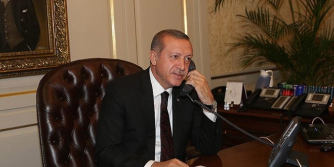 Cumhurbaşkanı Erdoğan'dan tebrik