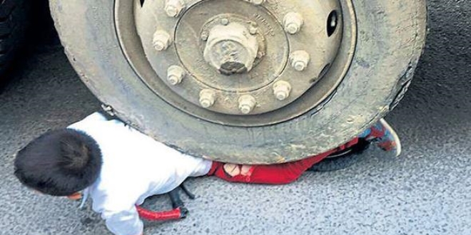 Hafriyat kamyonundan mucize kurtuluş