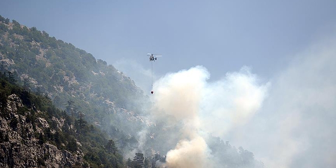Alanya'daki orman yangını kontrol altına alındı
