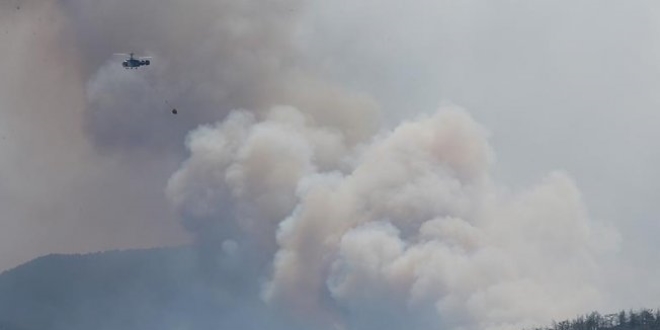 İzmir'deki yangın 100 hektardan fazla alanda etkili oluyor