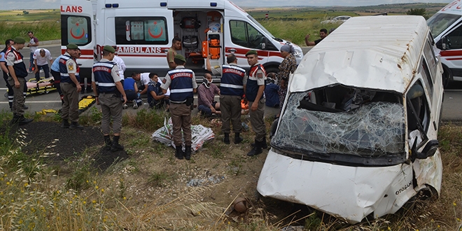 Edirne'de trafik kazas: 7 yaral