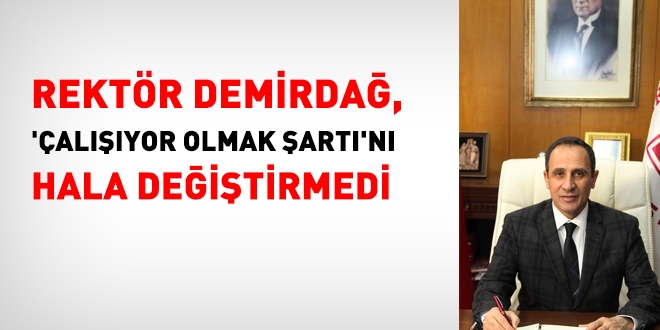 Rektör Demirdağ hala kişiye özel ilanı düzeltmedi