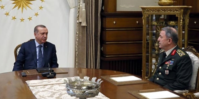 Erdoğan, Orgeneral Akar'ı kabul etti