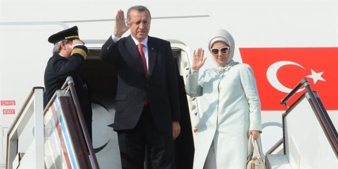 Cumhurbakan Erdoan, Almanya'ya geldi