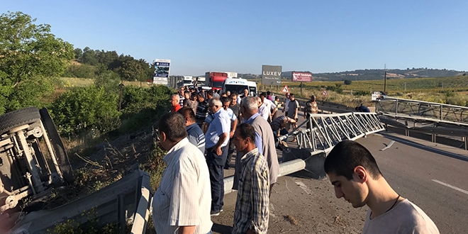 Bursa-Ankara karayolu kapand