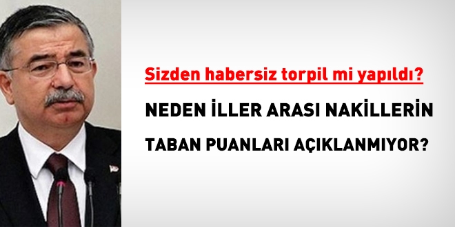 MEB, iller arası nakil puanlarını neden açıklamıyor?