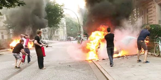 Hamburg'da G-20 ateşi