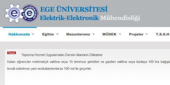 'Sınav geçme' duyurusunda Bölüm Başkanı görevden alındı