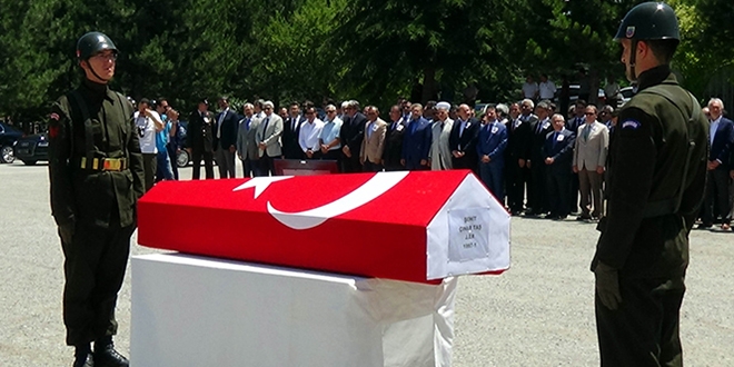 Kazada ehit olan erin cenazesi Kahramanmara'a getirildi