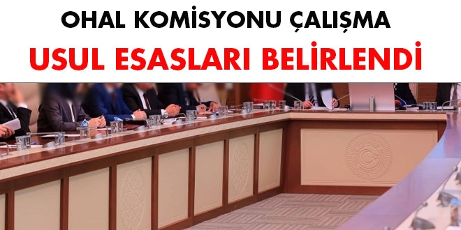 OHAL Komisyonu çalışma usul esasları Resmi Gazete'de yayımlandı